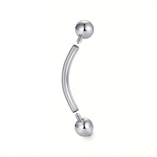 Piercing Microbell Curvo Rosca Interna Aço 316L Piercing Microbell Curvo Rosca Interna Aço 316L